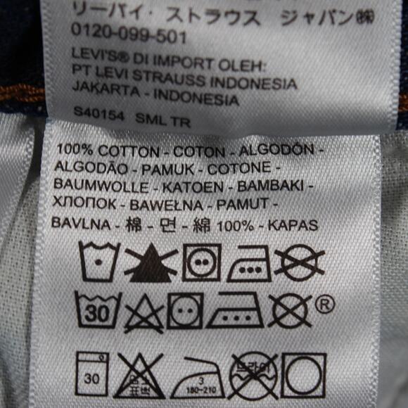 Levi’s 501 Jeans Mens 32x31 Dark Blue Original Button Fly Straight Leg - Picture 12 of 12